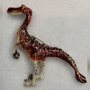 New Vintage-style Velociraptor Dinosaur Brooch / Pin
